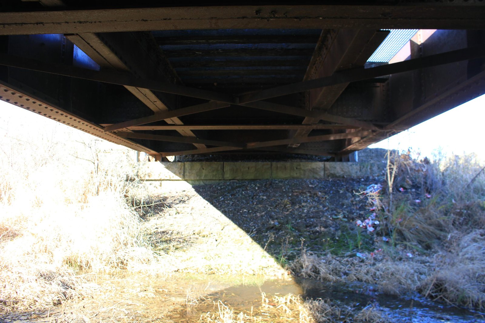 Under bridge